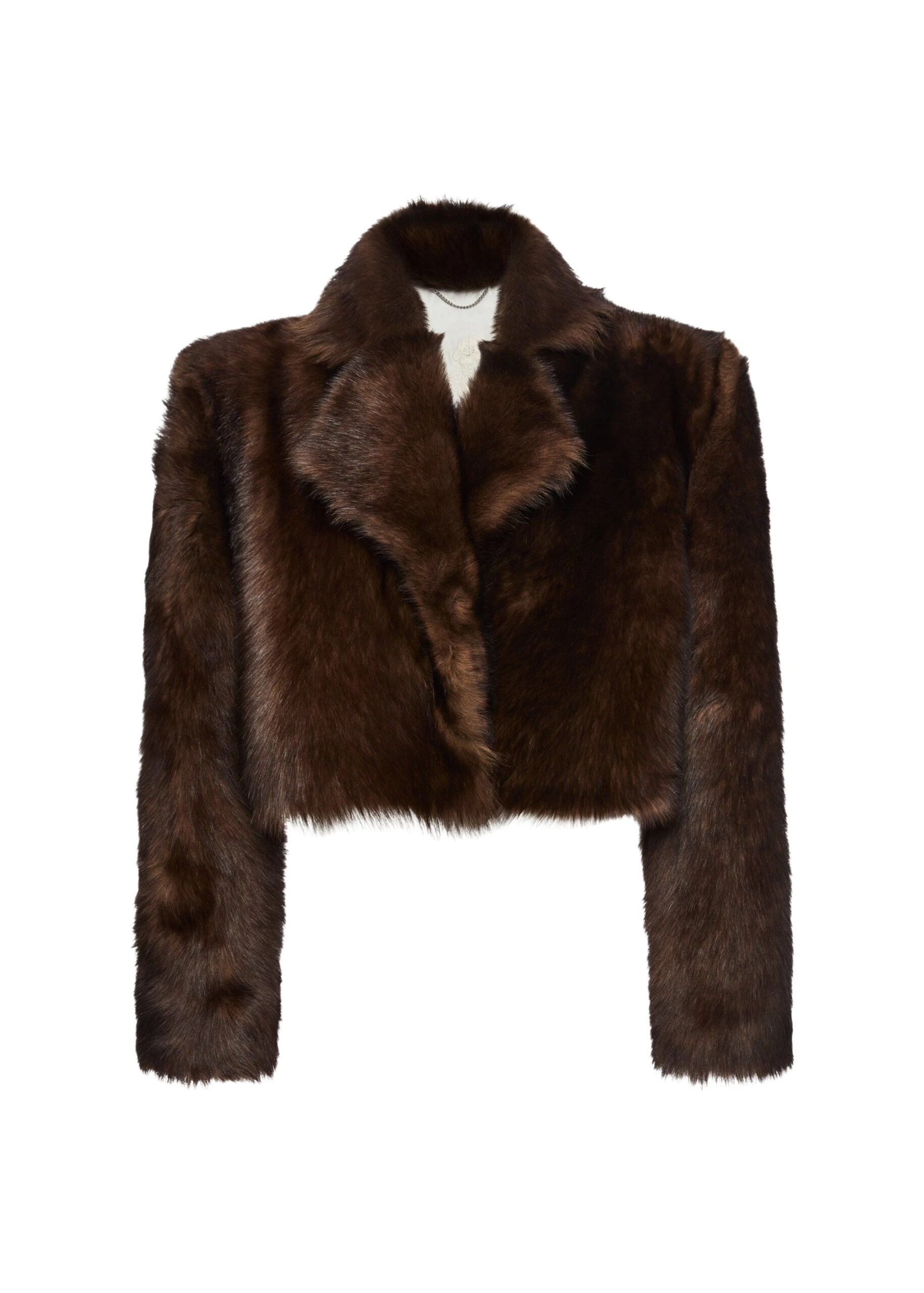 Magda-Butrym-Cropped-fur-effect-jacket-in-brown-with-embroidered-lining-scaled73723_nobg Magda Butrym Cropped fur-effect jacket in brown with embroidered lining