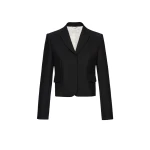Magda Butrym Cropped wool and mohair blazer in black