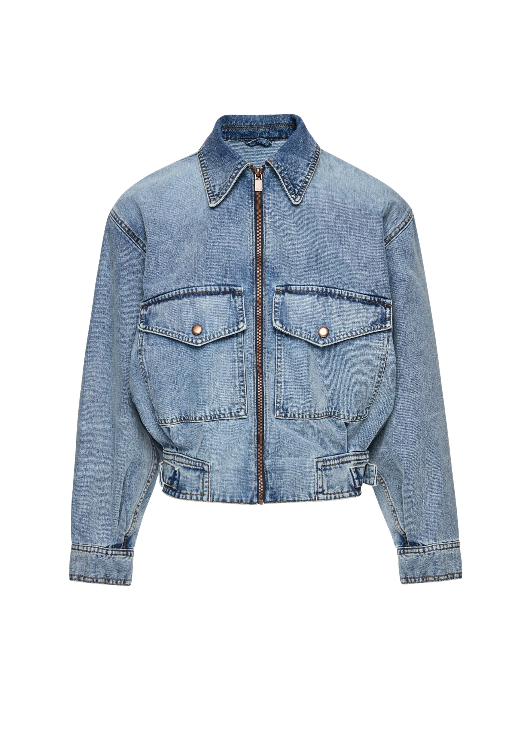 Magda Butrym Denim jacket with front pockets in dark blue