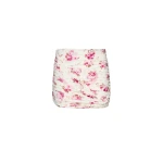 Magda Butrym Draped mini swim skirt in cream floral print