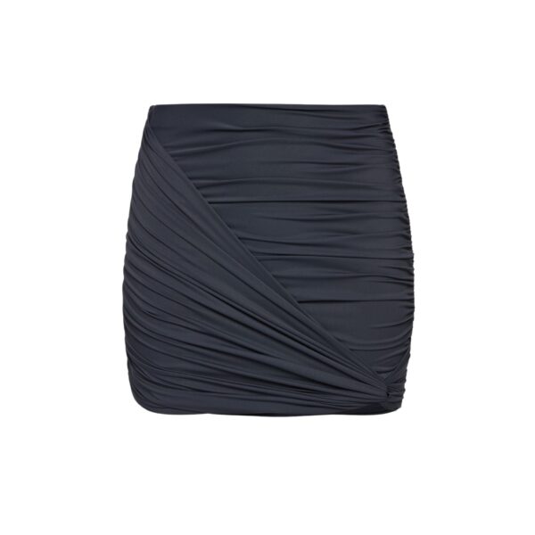 Magda Butrym Draped mini swim skirt in grey