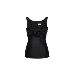 Magda Butrym Draped neckline top in black