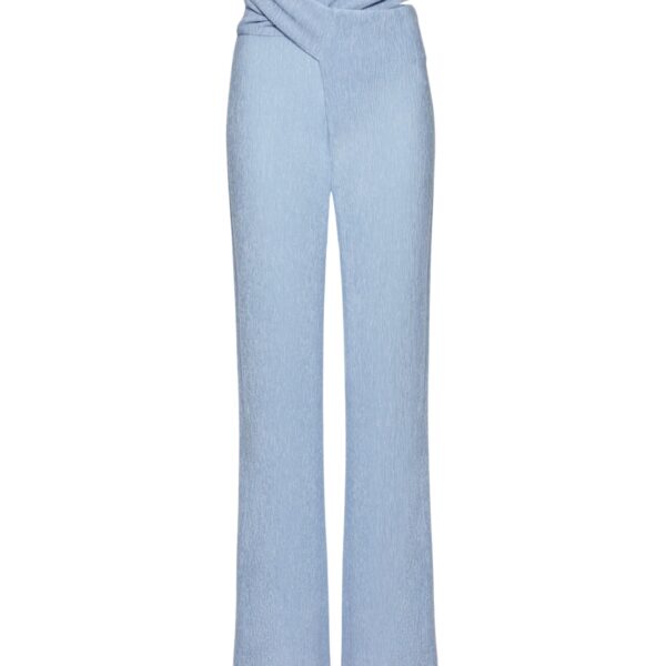 Magda Butrym Draped wrap beach trousers in light blue