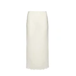 Magda Butrym Embroidered slip skirt in white