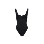 Magda Butrym Flower detail swimsuit in black