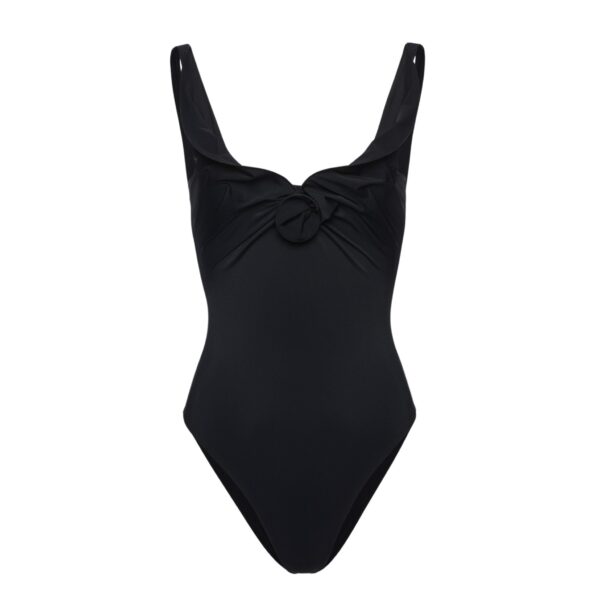 Magda Butrym Flower detail swimsuit in black