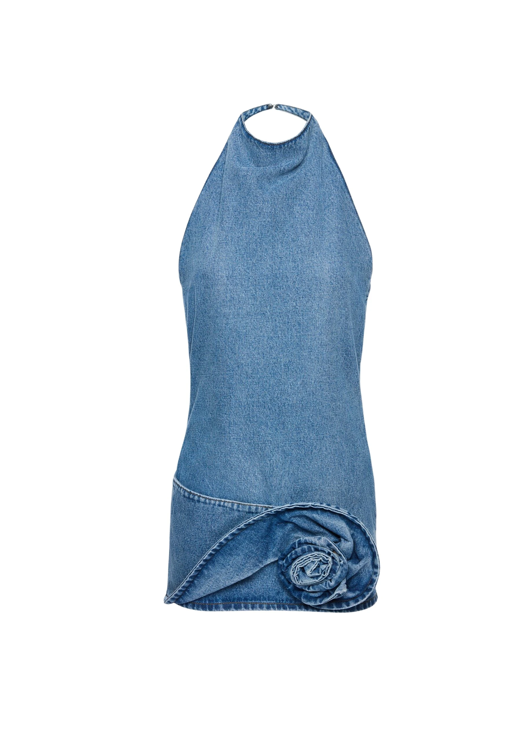 Magda-Butrym-Halter-neck-denim-mini-dress-in-light-blue-scaled13786_nobg Magda Butrym Halter-neck denim mini dress in light blue