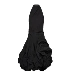 Magda Butrym High-neck dress with adjustable skirt in black