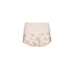 Magda Butrym High-waisted cotton knit shorts in cream floral print