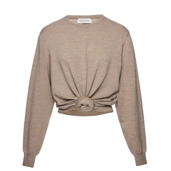 Magda Butrym Knotted longsleeve in beige