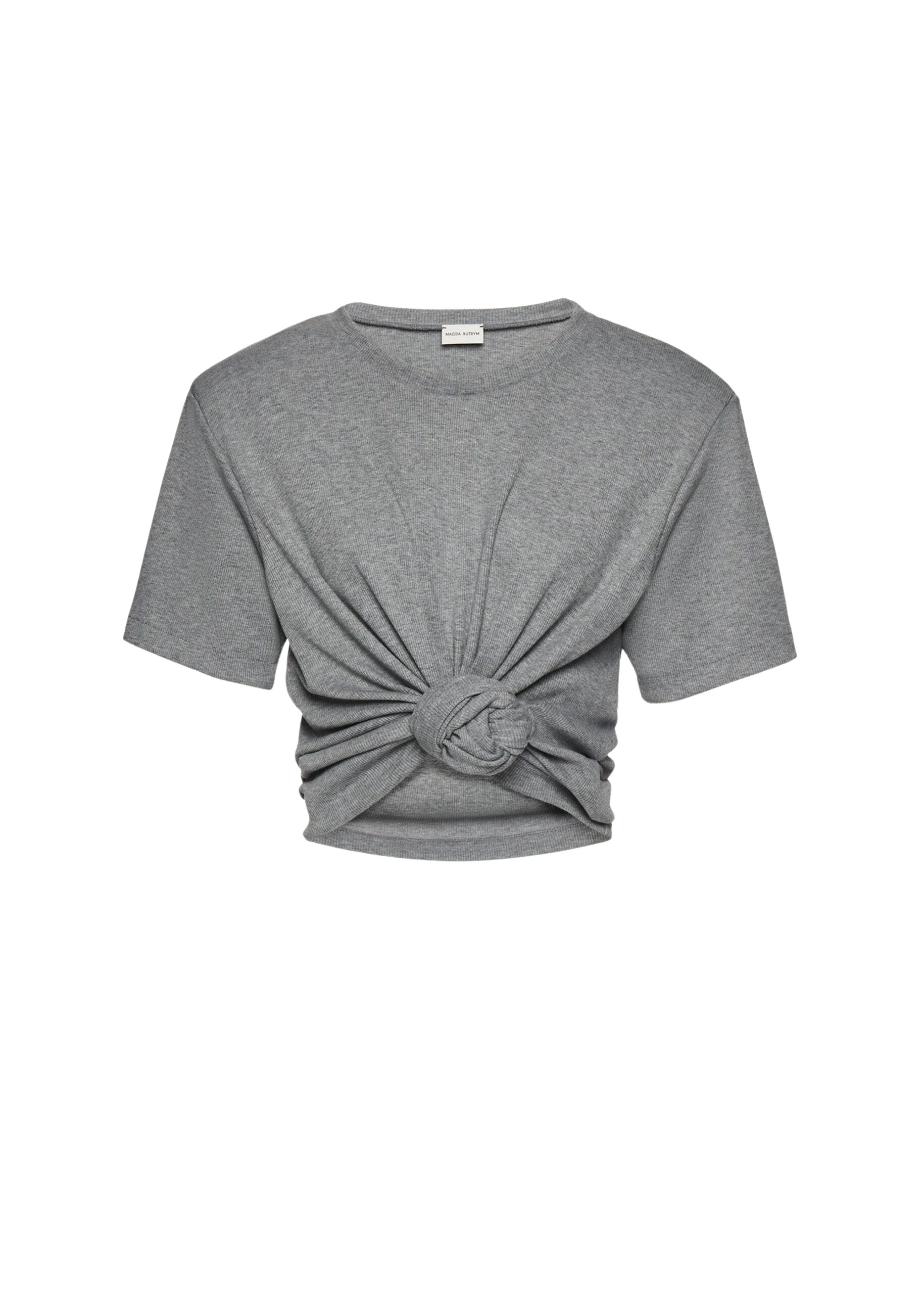 Magda-Butrym-Knotted-ribbed-t-shirt-in-grey-scaled16702_nobg Magda Butrym Knotted ribbed t-shirt in grey