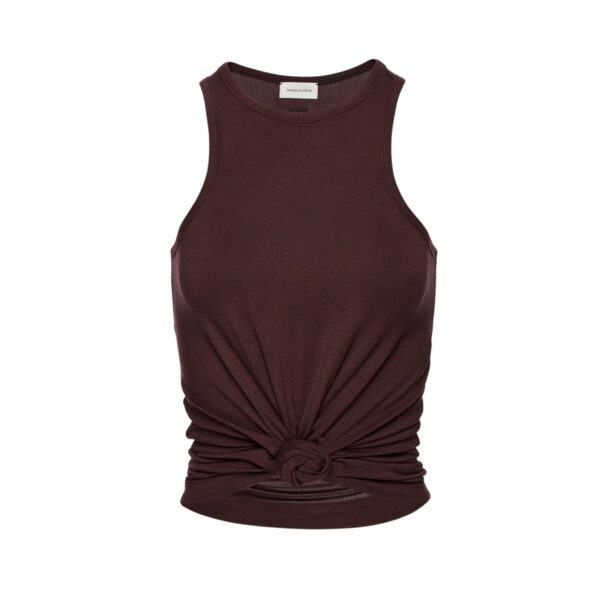 Magda Butrym Knotted tank top in brown