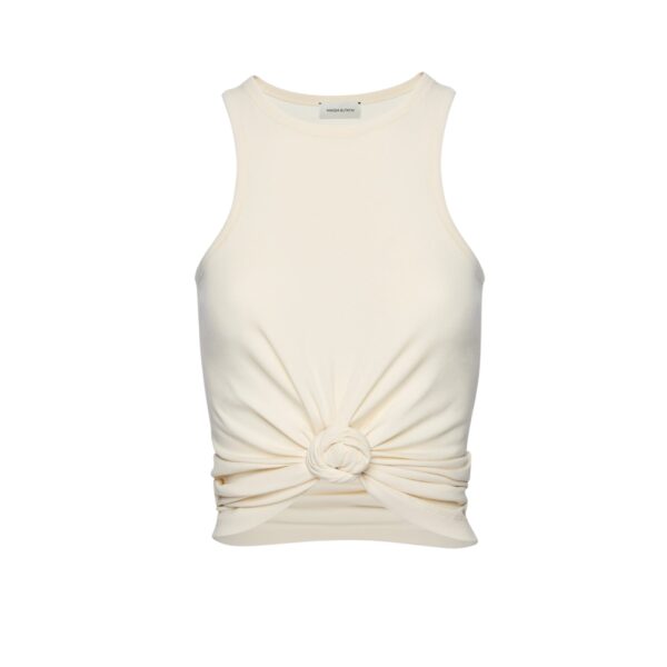 Magda Butrym Knotted tank top in cream