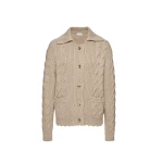 Magda-Butrym-Lace-detail-cable-knit-cardigan-jacket-in-beige-scaled55557_nobg Magda Butrym Lace-detail cable knit cardigan jacket in beige