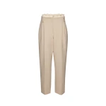Magda Butrym Lace-detail linen tapered trousers in beige