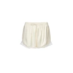 Magda Butrym Lace-trim shorts in cream