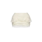 Magda Butrym Layered crochet mini skirt in white