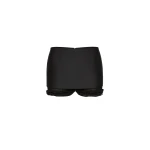 Magda Butrym Layered mini skirt shorts in black