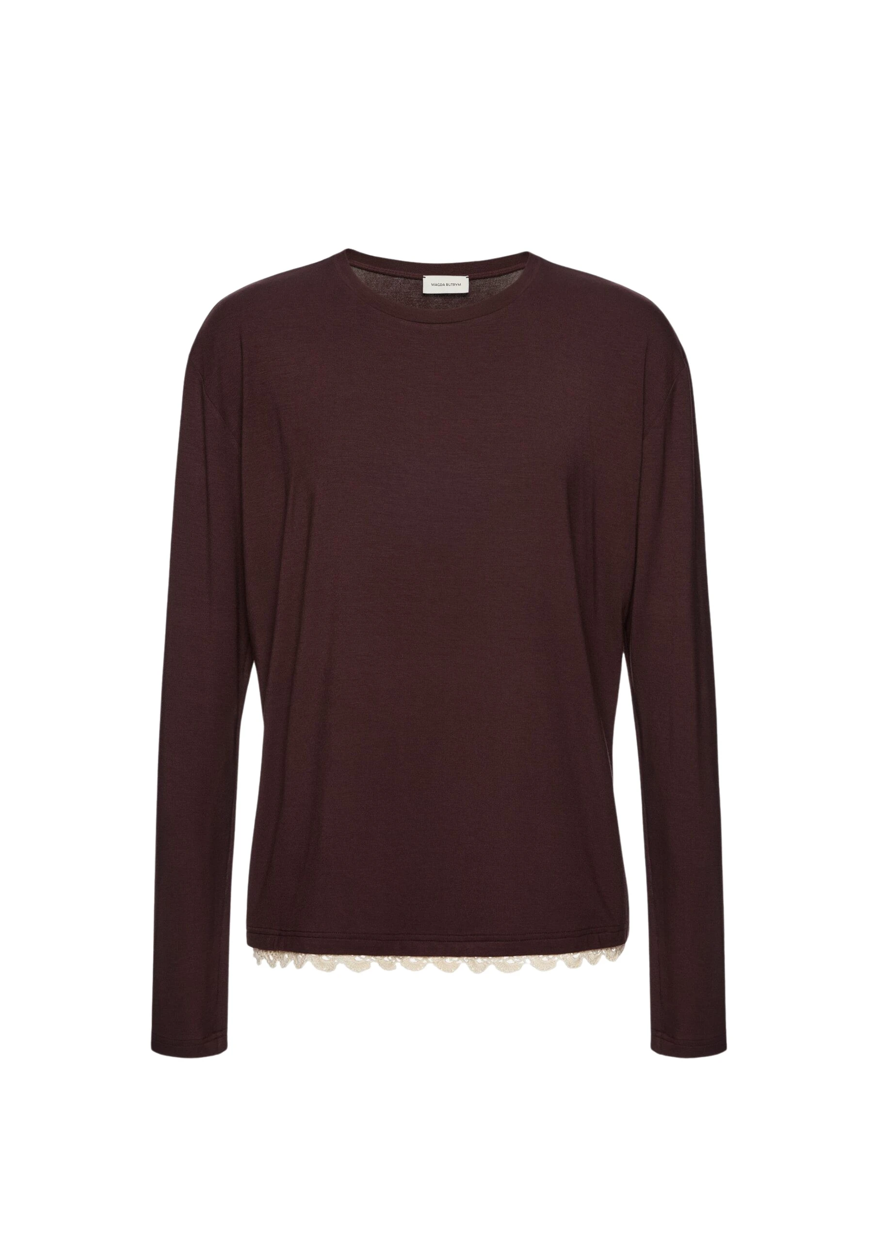 Magda-Butrym-Long-sleeve-blouse-with-crochet-hem-in-brown-scaled53697_nobg Magda Butrym Long-sleeve blouse with crochet hem in brown