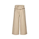 Magda Butrym Low-rise ruffled waist trousers in beige