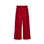 Magda Butrym Low-rise ruffled waist trousers in red