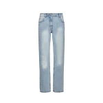 Magda Butrym Low-rise straight-leg jeans in light blue