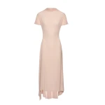 Magda Butrym Midi dress with scarf detail in light pink