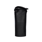 Magda Butrym Midi leather skirt with hand-twisted flower detail in black