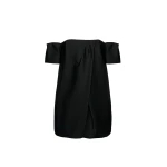 Magda Butrym Off shoulder bubble mini dress in black