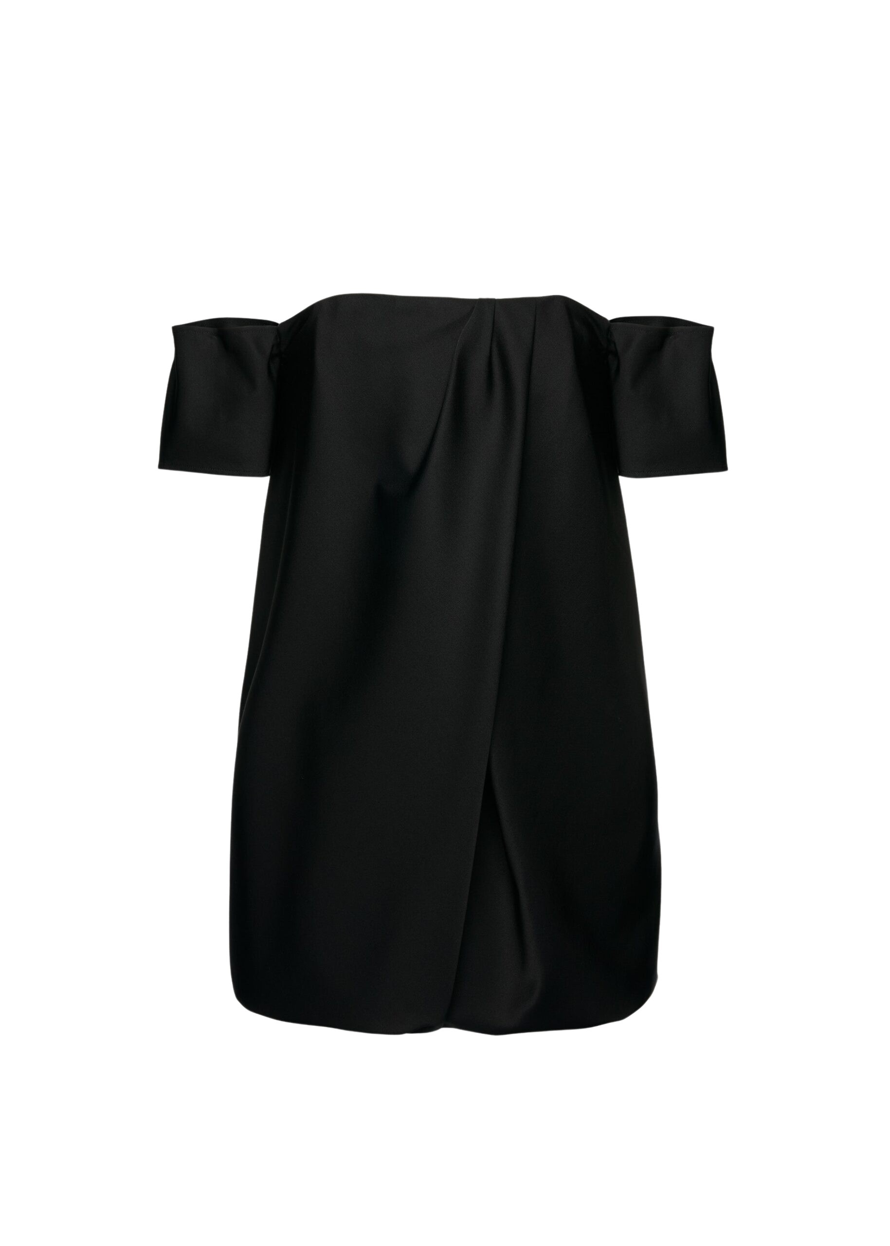 Magda Butrym Off shoulder bubble mini dress in black