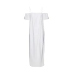 Magda Butrym Off-shoulder cotton maxi dress in white