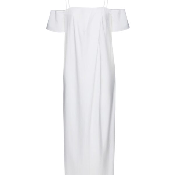 Magda Butrym Off-shoulder cotton maxi dress in white