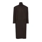 Magda Butrym Oversize cashmere coat with stand collar in brown