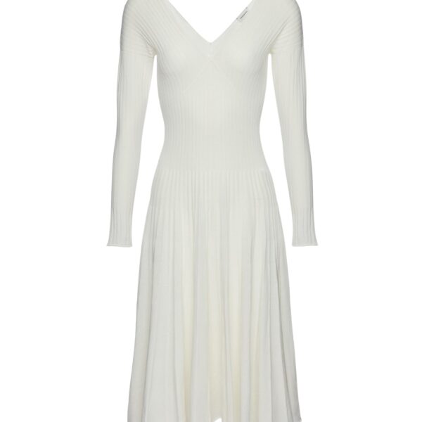 Magda Butrym Pleated knit dress in white