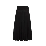 Magda Butrym Pleated knit skirt in black