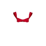 Magda Butrym Retro bustier swim top in red