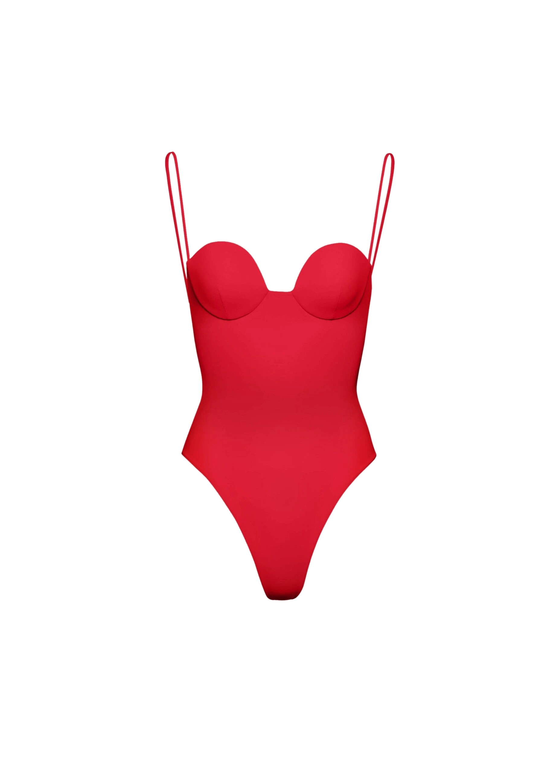 Magda-Butrym-Retro-bustier-swimsuit-in-red-scaled72301_nobg Magda Butrym Retro bustier swimsuit in red