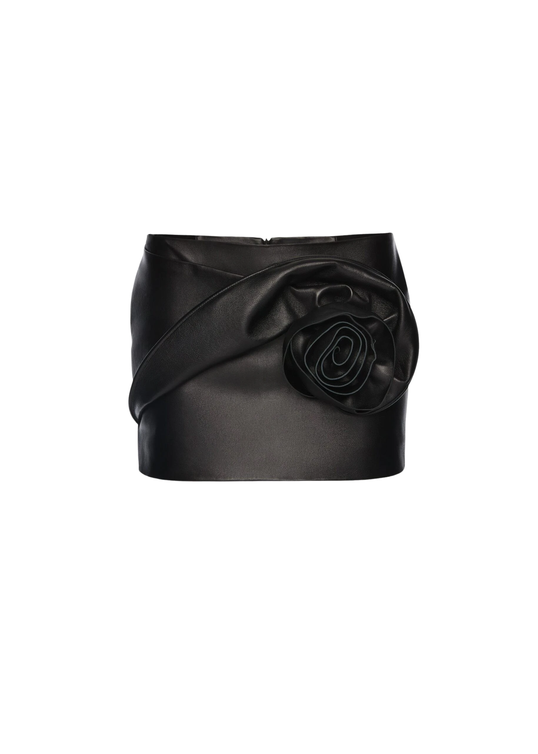 Magda-Butrym-Rose-detail-leather-mini-skirt-in-black-scaled89847_nobg Magda Butrym Rose-detail leather mini skirt in black