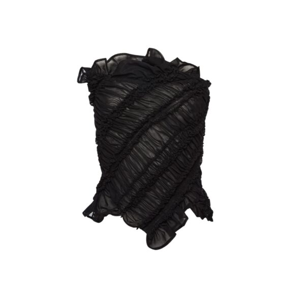 Magda Butrym Ruched bandeau top in black