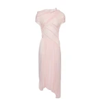 Magda Butrym Ruched muslin midi dress in pink