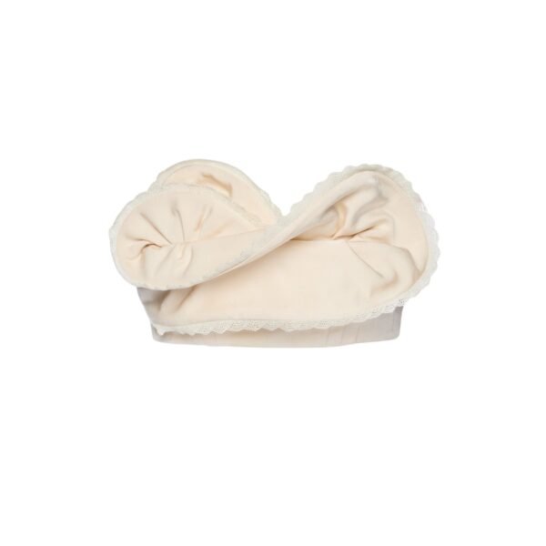Magda Butrym Ruffled bandeau top in cream