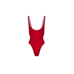 Magda Butrym Scoop neck swimsuit in red