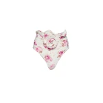 Magda Butrym Sculpted waist swim bottom in cream floral print