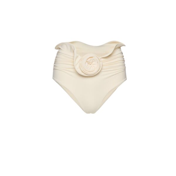 Magda Butrym Sculpted waist swim bottom in cream