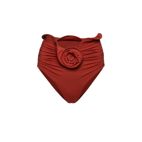 Magda Butrym Sculpted waist swim bottom in orange