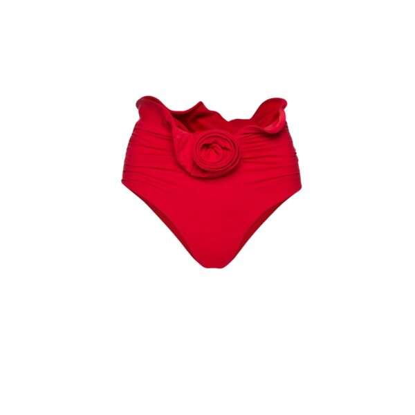 Magda Butrym Sculpted waist swim bottom in red