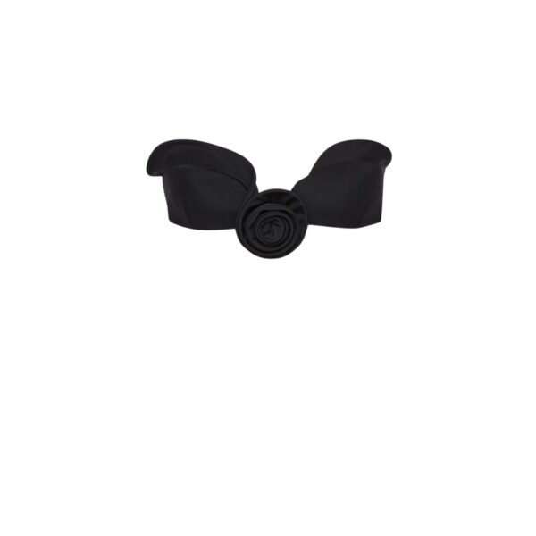 Magda Butrym Sculptural bandeau swim top in black