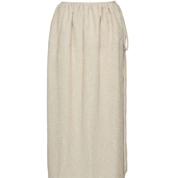 Magda Butrym Side-tie crepe beach skirt in beige