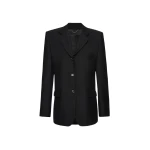 Magda Butrym Single-breasted wool blazer in black