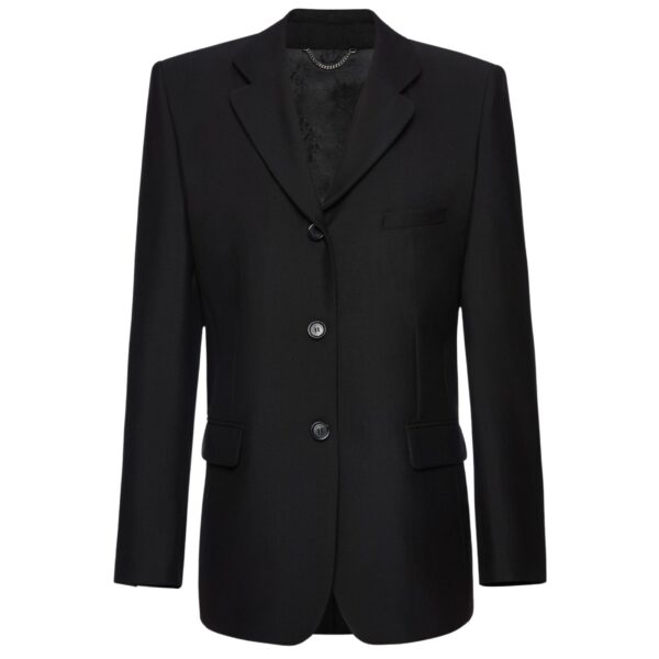 Magda Butrym Single-breasted wool blazer in black